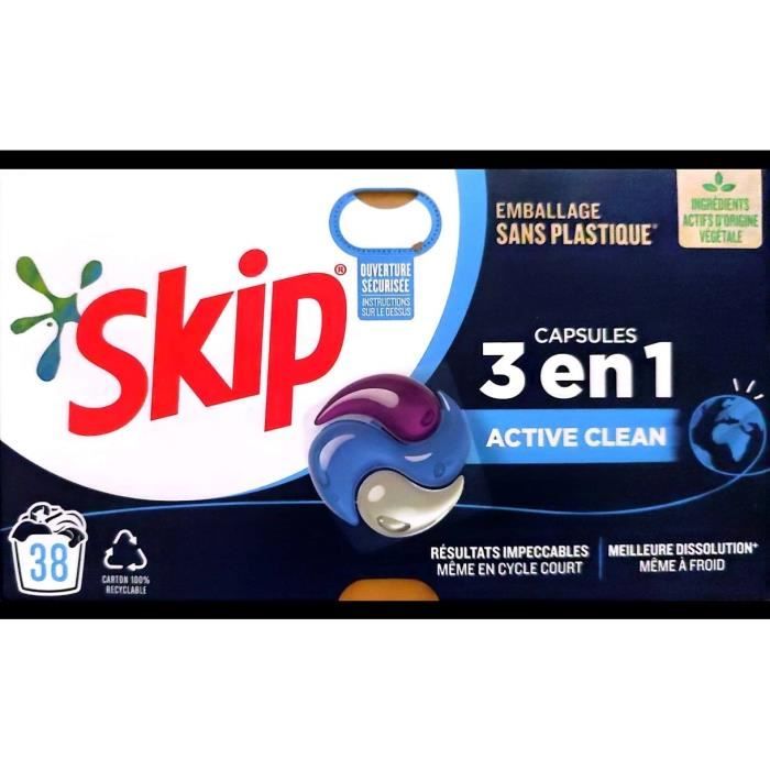 Skip 3 en 1 active clean - Cdiscount Electroménager