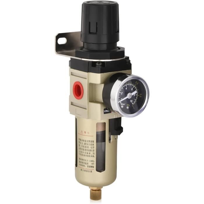 Filtre Sécheur Et Séparateur Eau/Huile Pour Compresseur - Assure Un Air Propre Pour La Peinture Et Les Outils Pneumatiques - 4