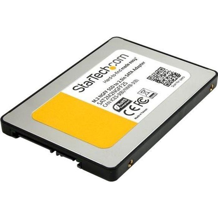 STARTECH Adaptateur SSD M.2 vers SATA III de 2,5 pouces - Avec boîtier de protection