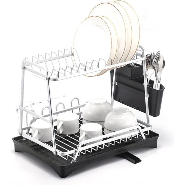 Didiseaon Panier De Rangement Suspendu Pour Couverts - Égouttoir Compact En Acier Inoxydable - Gain De Place Sur L'évier - Pour Fourchettes, Cuillères, Couteaux