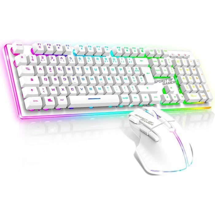 Set Tastiera E Mouse RGB Wireless Ricaricabile – Per Ufficio O Gaming