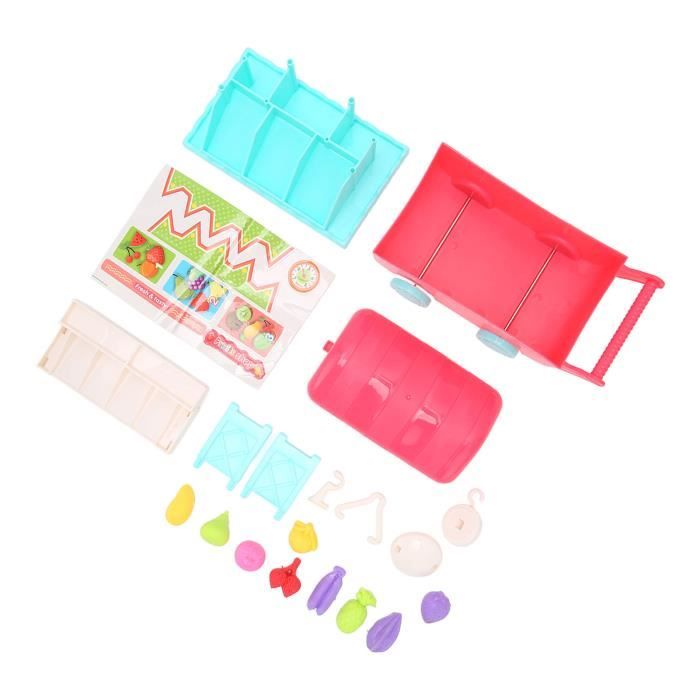 VBESTLIFE Jouets de caddie de fruits Mini chariot pour enfants jouets