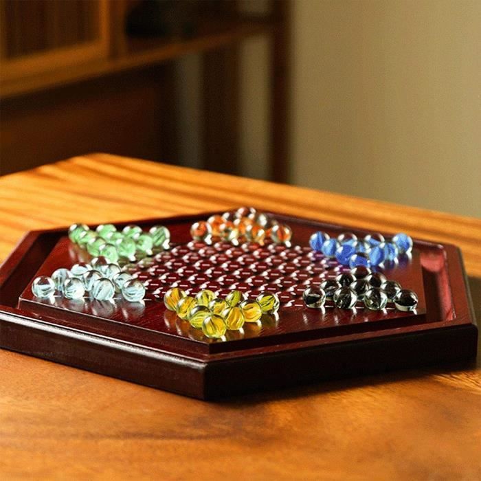 Jeu De Dames Chinoises En Bois Coloré VBESTLIFE | Jeu De Société Familial Pour Adultes Et Enfants