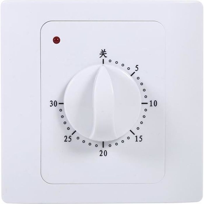 HBN Minuteurs d'intérieur pour prises électriques - Minuteur de prise mécanique de 24 heures - 2