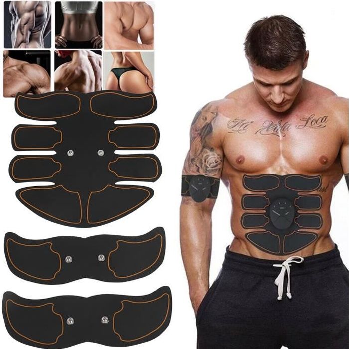 Electrostimulateur Musculaire,EMS Ceinture Abdominale Electrostimulation  Appareil Abdominale Stimulation Massage Abdomen-Bras-Cuisse