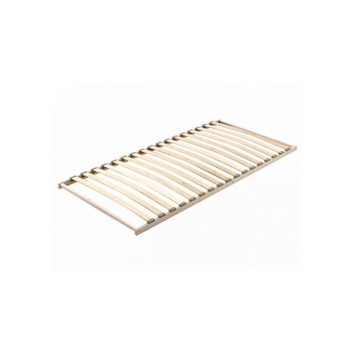 Sommier à lattes 90x200cm - VIPACK - Marron - Bois Sommier à lattes 90x200cm - VIPACK - Marron - Bois