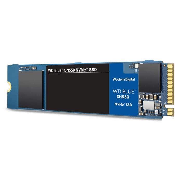 Top achat Disque SSD Western Digital SSD WD Blue SN550 250 Go - SSD 250 Go M.2 2280 PCIe NVMe 3.0 x4 NAND 3D TLC ( Catégorie : Disque SSD ) pas cher