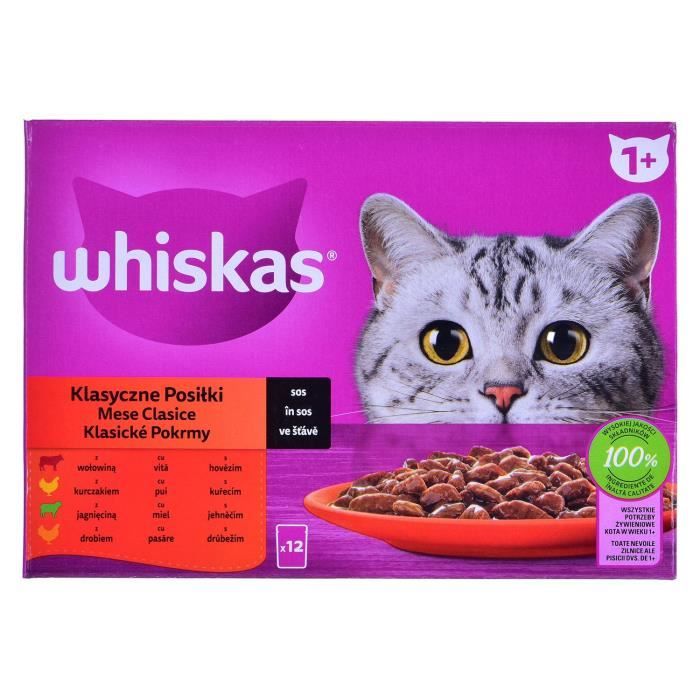 Meilleurs prix pour Nourriture pour chat adulte 1+ - Whiskas - Sélection classique en sauce