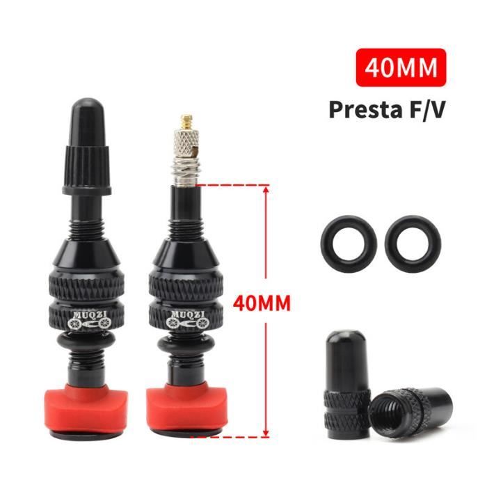 Lot de 2 Valves Presta SPANK 35 mm Noir #SP-RIM-9010 main image 0