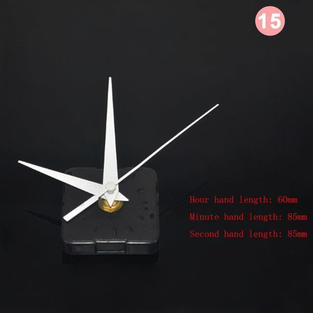Mouvement D'horloge à Quartz Avec Arbre Long De 31 Mm – Kit Complet De Réparation Horloge Murale, Remplacement Mécanisme DIY