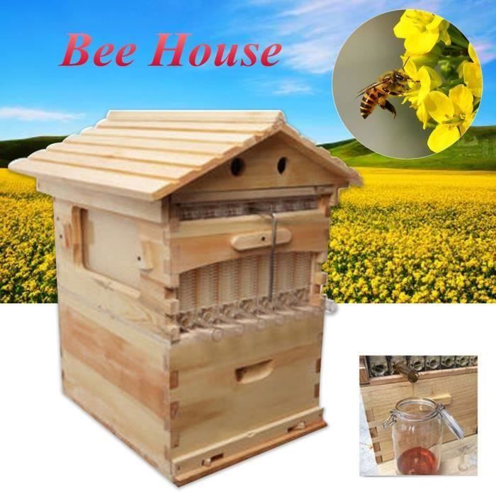 Boite Maison De Apiculture Abeille Pour 7 Cadres De Ruche Automatiques D Abeille De Miel Achat Vente Ruche Boite Maison De Apiculture Cdiscount