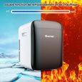 GIANTEX Mini Réfrigérateur 15L Portable Fonction ECO, Friod/Chaud 5 ℃ ~ 50 ℃, Mini Frigo pour Ménager/Automobile, 38X33X27CM-1