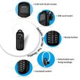 Téléphone portable BM70 Bluetooth Noir RAINBUVVY - Carte simple - Batterie 300mAh - GSM 1800/900/850/1900MHz-1