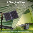 SWAREY kit Economie d'energie Générateur Solaire Portable 166Wh avec panneau Solaire Pliable 100W-1
