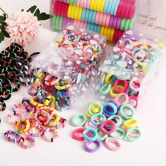 Lot De 40 Nœuds Pour Cheveux Bébé Fille 5,1 Cm - Accessoires Élastiques Couleurs Foncées
