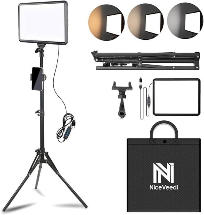 Kit Lumière Vidéo LED 312AS Bi-couleur – Pour Caméra, Caméscope, Reflex – Occasion