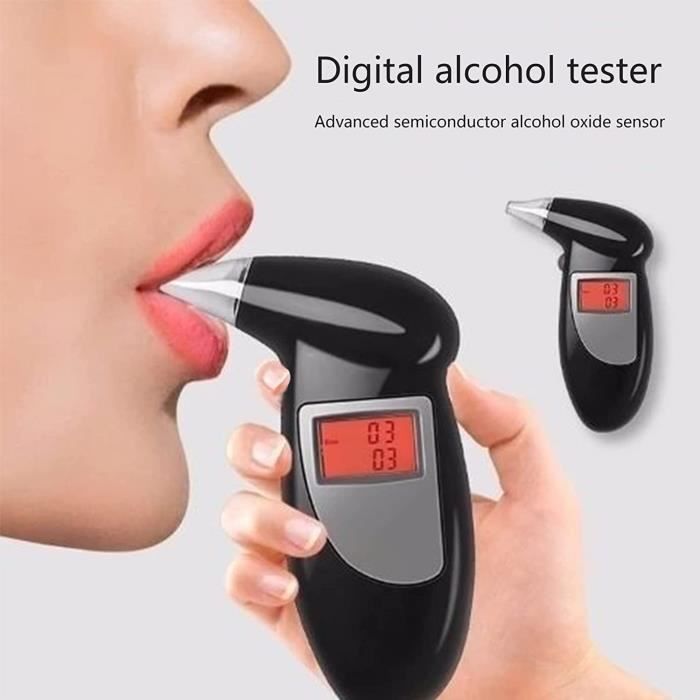 Test d'alcoolémie | Testeur d'alcool numérique de Voiture de Haute  précision - Détecteur d'alcool de Voiture portatif Professio A477