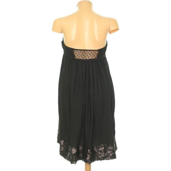 Robe de soiree NAF NAF Taille 36 1926984 Noir Cdiscount Pret a Porter