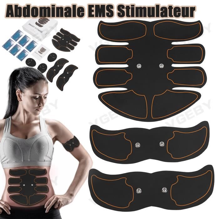 Electrostimulateur Musculaire,EMS Ceinture Abdominale Electrostimulation  Appareil Abdominale Stimulation Massage Abdomen-Bras-Cuisse