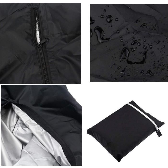Sac De Rangement Pour Meubles De Jardin 173x76x51 Cm - Tissu Oxford 210D Imperméable UV - Avec Poignée Et Zip