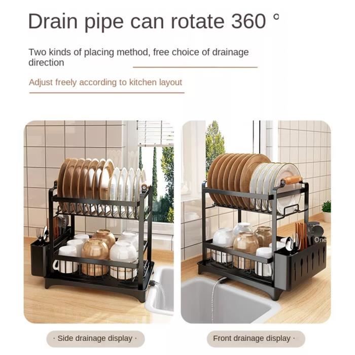 Lot De 3 Supports D'Assiettes,Noir Porte-Assiettes