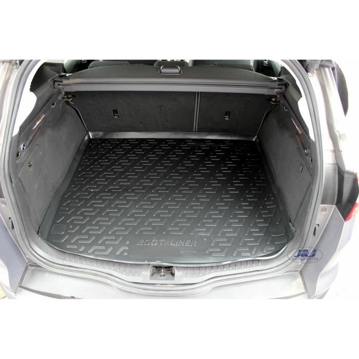 Tapis Voiture + Coffre Ford Focus III Hayon 2011-2018 - Noir, Caoutchouc TPE étanche