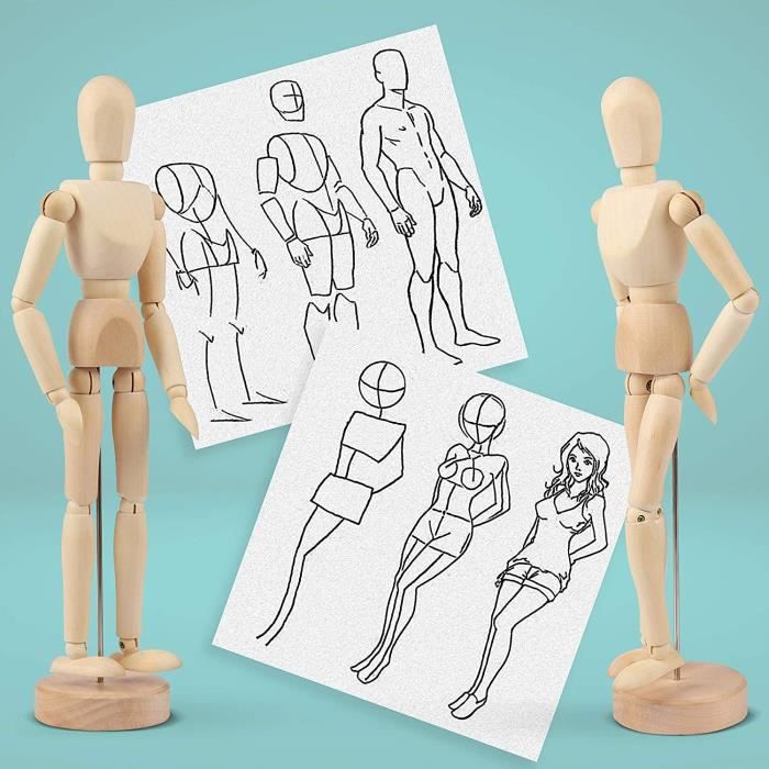 Odoukey Modèle de Main pour Dessin, Mannequin articulé 1 Odoukey Modèle de Main pour Dessin, Mannequin articulé 1