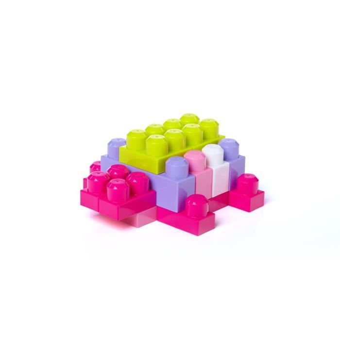 MEGA BLOKS First Builders Sac Rose 80 blocs 12 mois et