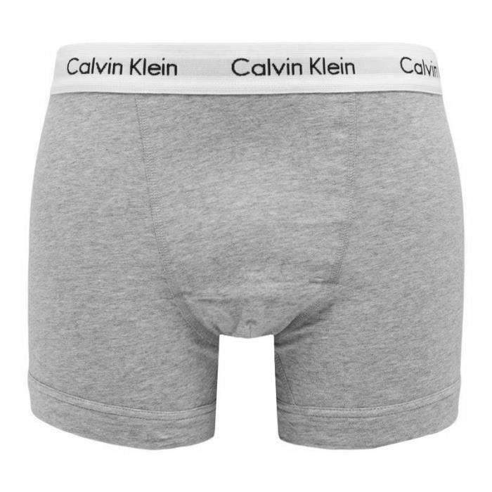 CALVIN KLEIN Lot de 3 Boxers Blanc Gris Noir Homme Blanc Gris Noir Cdiscount Pret a Porter
