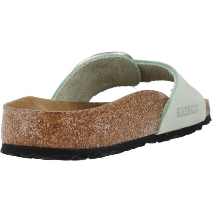 Sandale nu pieds Birkenstock 137317 Vert Femme Boucle de