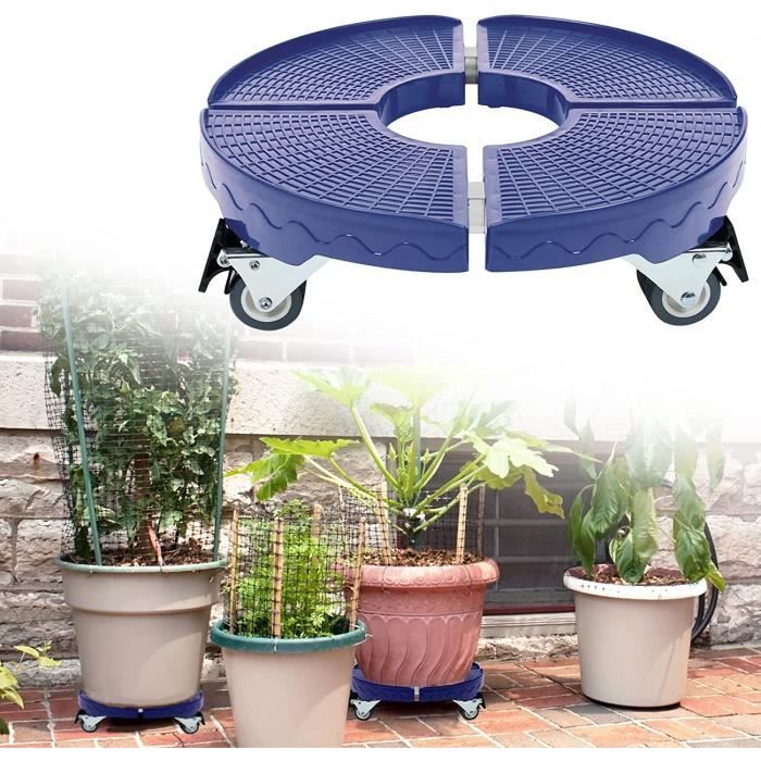Lot 2 Chevalets à Roulettes Réglables 68-107cm NAIZY - Tréteaux Pliables Charge 60kg
