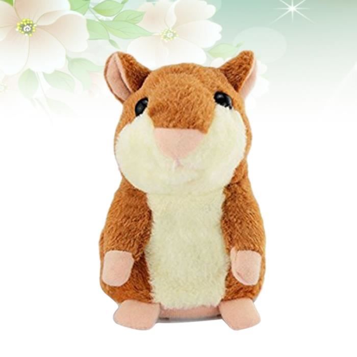 Ymxygz Hamster Parlant en Peluche, Jouet Enregistreur Électronique, Peluche Qui Répète Ce Que Vous Dites, Jouet Interactif, Jouet D'éveil Mignon pour Enfants