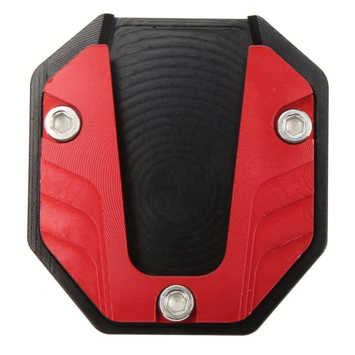 Pwshymi-plaque de support de béquille latérale de pied de moto Plaque de  support de béquille latérale de auto couvres Rouge