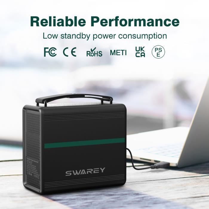 SWAREY Générateur Solaire Portable 1000W(1500W Pic) avec 2PCS Panneau  Solaire Pliable 100w Generateur Electrogène 220V - Cdiscount Bricolage