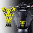 Protection Adhésive 3D pour Réservoir Moto, Couleur Jaune, 19 x 13 cm-3