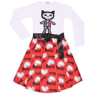 Robe Princesse Rouge à Pois Pour Fille