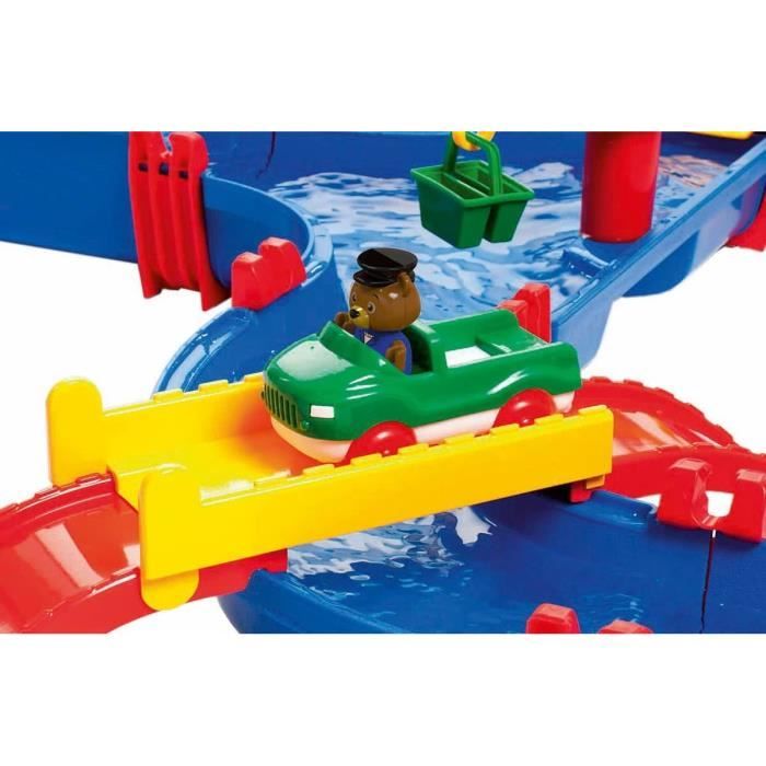 Smoby Aquaplay Grue à Container + Bateau – Circuit D'eau – Dès 3 Ans – Fabrication Allemande