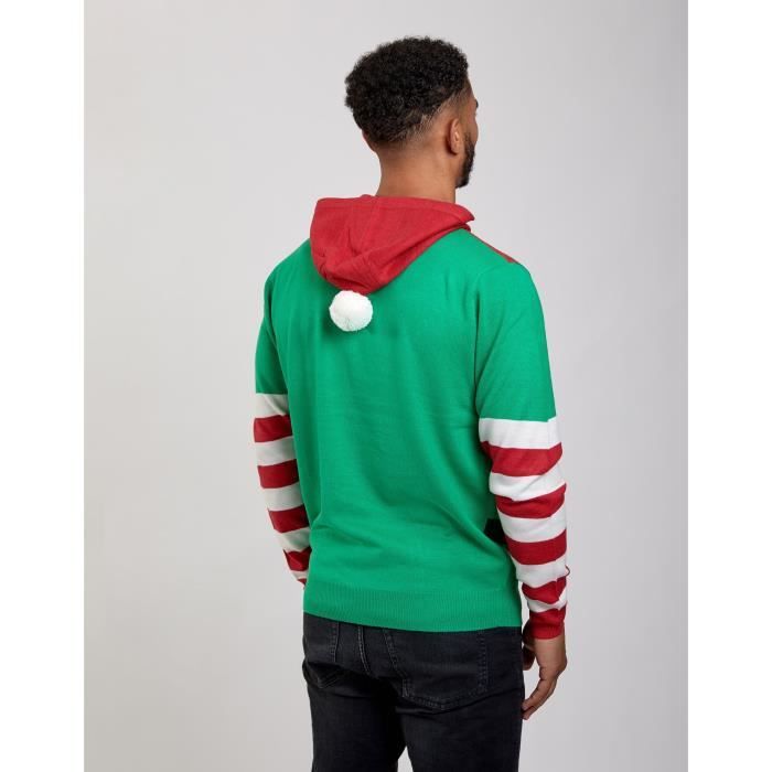SEASONS GREETINGS Pull de No l Lutin Vert Homme Cdiscount Pr t