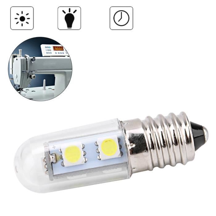 GOTOTOP Ampoule électrique Blanc 220V 1.5W E14 LED ampoules maïs lampe pour  réfrigérateur hotte aspirante Machine à coudre - Cdiscount Maison