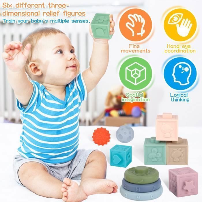 Jeu Montessori 1 An Jouets Montessori Bébé 6-36 Mois - Cube D'Activité, Œufs à Associer Et Jeux Sensoriels Jeu Sensoriel 6-12 Mois