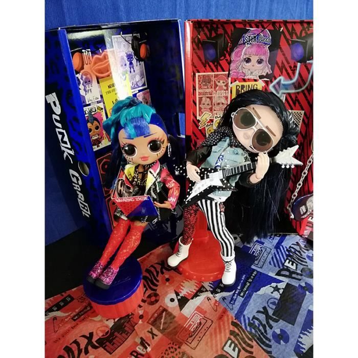 LOL Surprise OMG Remix Rocker Boi et Punk Grrrl 2 Pack 2 Poup es