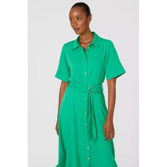 Principles Robe chemisier Vert Cdiscount Pret a Porter