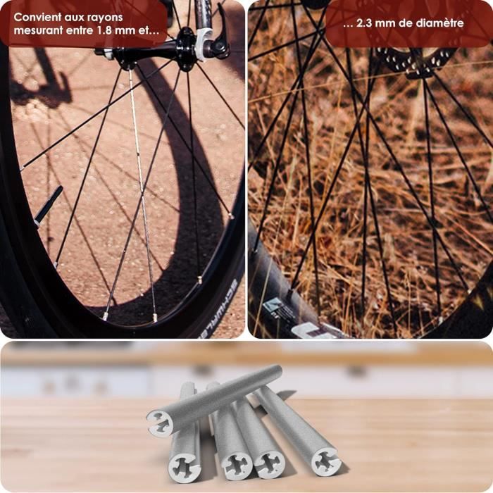 Réflécteurs pour Rayons de vélo - SSS - Lot de 36 ou 72 catadioptres vélo -  Gris - Pour être vu - Mixte - Avant