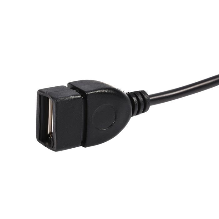 CABLING® Adaptateur jack 3,5 male vers USB 2.0 femelle pour prise  auxiliaire voiture - Cdiscount Informatique