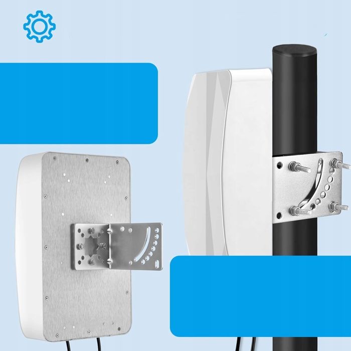 Antenne 4G LTE Exterieur ZHITING Mimo 698-2700MHz | Gain 12dBi, Câble 2x5m | Pour Routeur, Amplificateur