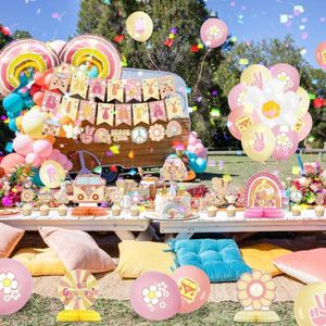 Décorations De Pâques Ensemble De Ballons, Bannière Joyeuses Pâques Colorée Œufs De Pâques Décorations De Gâteau, Ballon En Aluminium Carotte Mignon Bunny