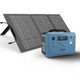 FULLSENT Générateur Solaire Portable, 1200W Avec Panneaux solaires monocristallins flexibles, 100W;Générateur d'Énergie de 1248Wh av-0