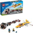 LEGO® City 60289 Le transport d'avion de voltige, Idée Cadeau Camion de Transport Jouet Enfants de 5 ans et plus-0