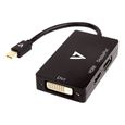 V7 Adaptateur DVI/DisplayPort/HDMI/Mini DisplayPort pour Périphérique audio/vidéo - 10 cm-0