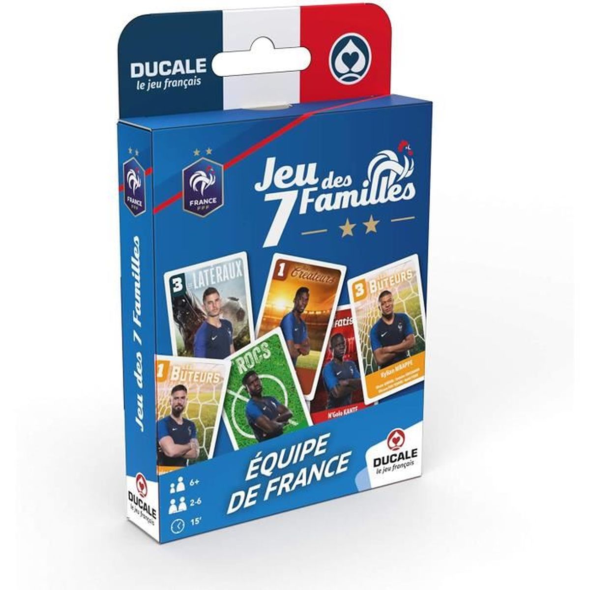 Ducale, Le Jeu Français Jeu de belote 32 Cartes - avec Grands Index